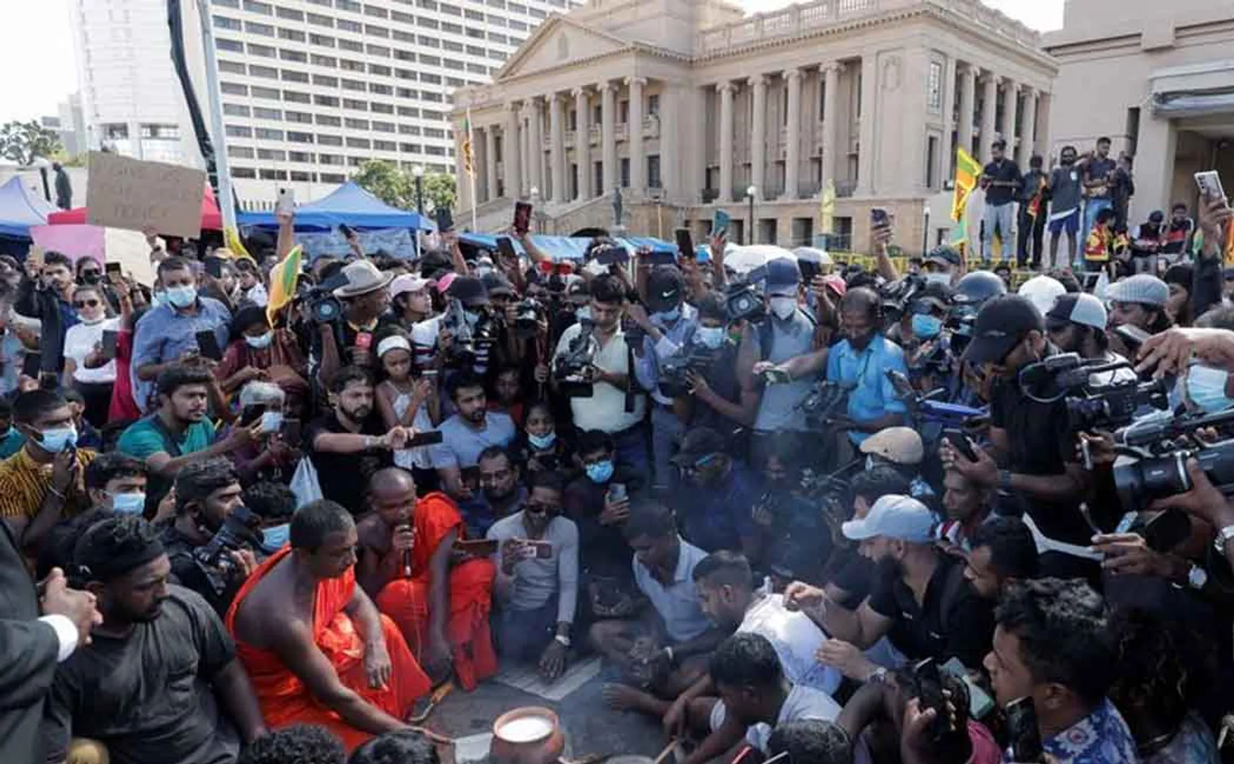 Emergency declared in Sri Lanka from midnight